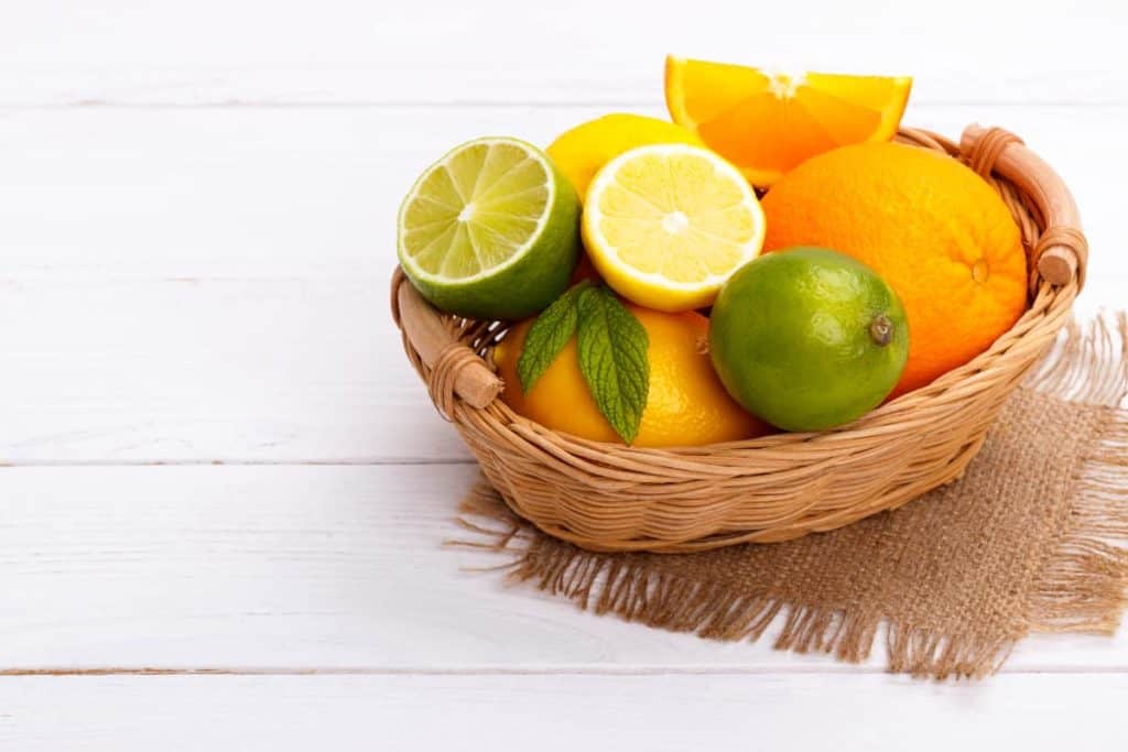 Can You Compost Lemons, Limes, and Other Citrus Fruits? 2 YayImages_CanYouCompostLemons_basket-of-citrus-fruit