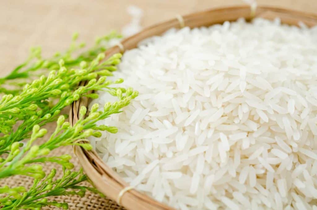 Can You Compost Rice? How to Add to Compost Without Attracting Pests 2 YayImages_CanYouCompostRice_raw-white-rice-in-weave-basket