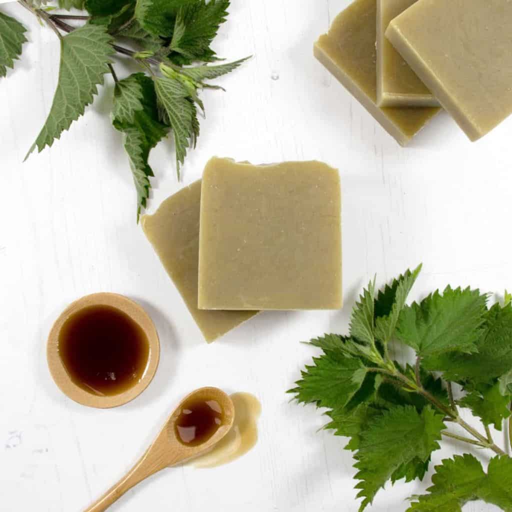 Neem oil in soapmaking, neem nettle shampoo bar, SoapMag