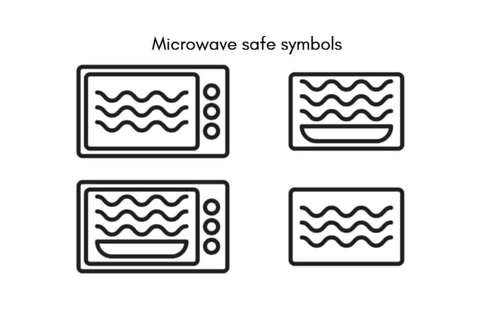 microwave safe symbols, examples
